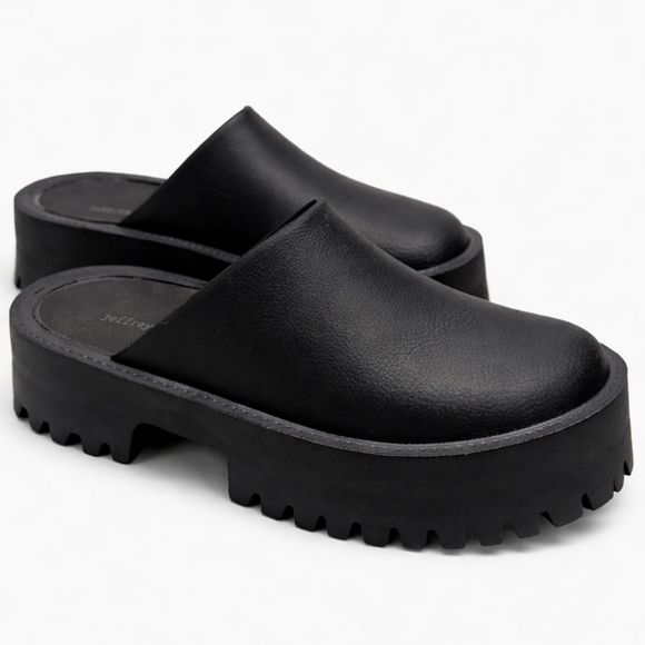 Jeffrey Campbell Shoes - Jeffrey Campbell Black Chunky Platform Clogs – Women’s 9
